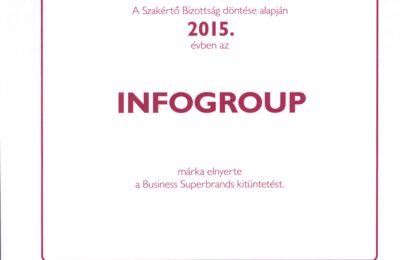 Business Superbrand lett az InfoGroup!
