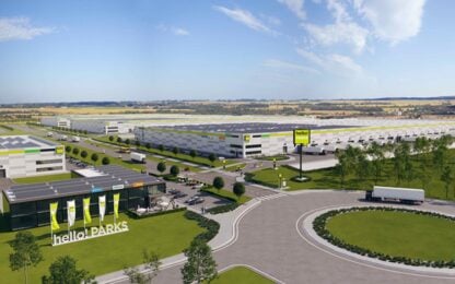 A Futureal-csoporthoz tartozó HelloParks 400.000 m2-es logisztikai megaparkot fejleszt Budapest nyugati vonzáskörzetében