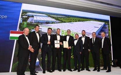 Nívós nemzetközi díjat nyert a HelloParks Páty első raktárcsarnoka