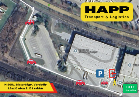 Kiadó raktár HAPP raktár