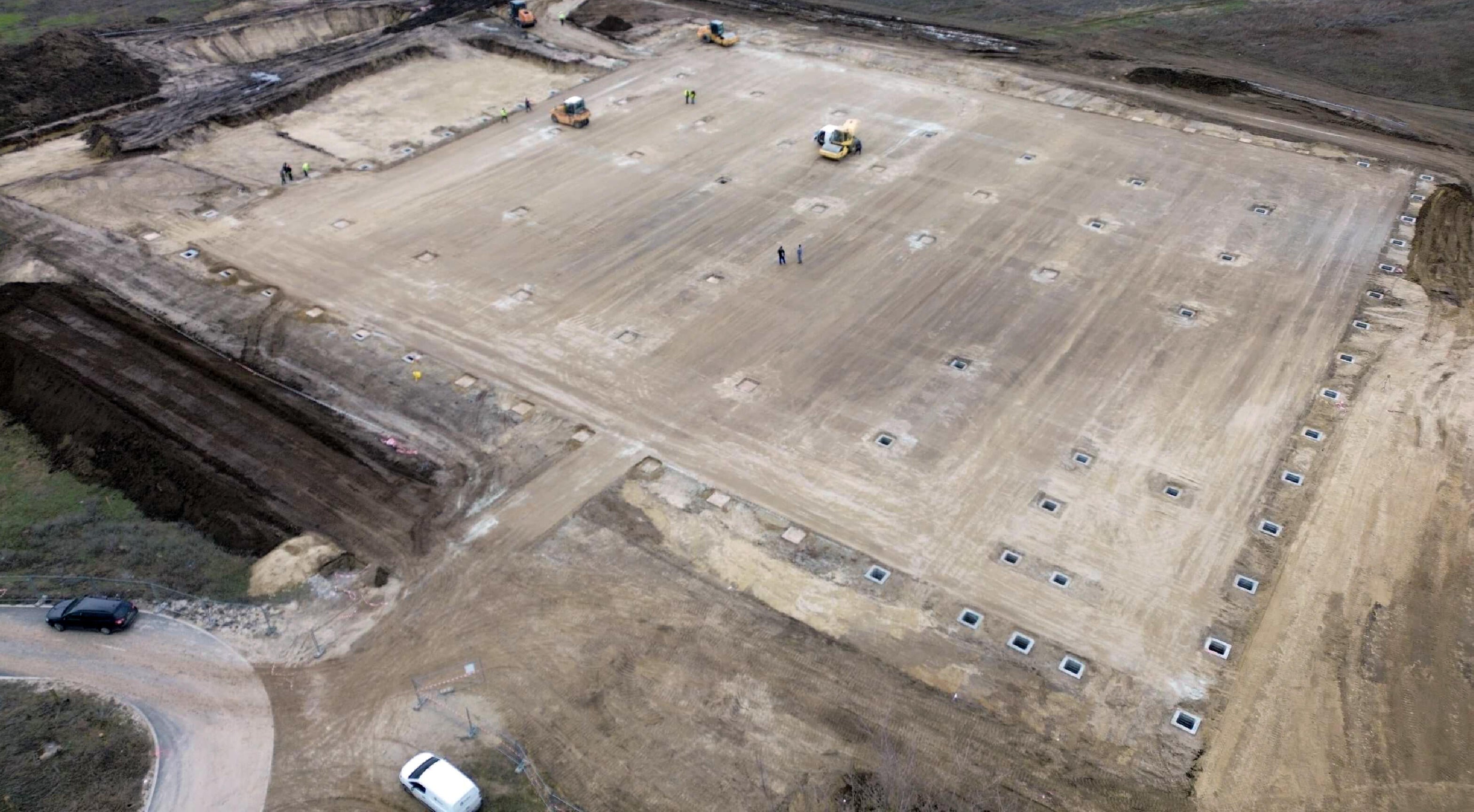 Logstar Park Fehérvár alapozási munkák